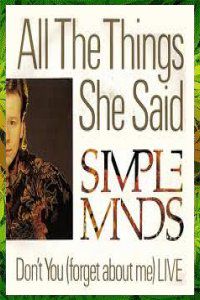 Clip Simple Minds All the things she said 1985 Zbigniew Rybczynski